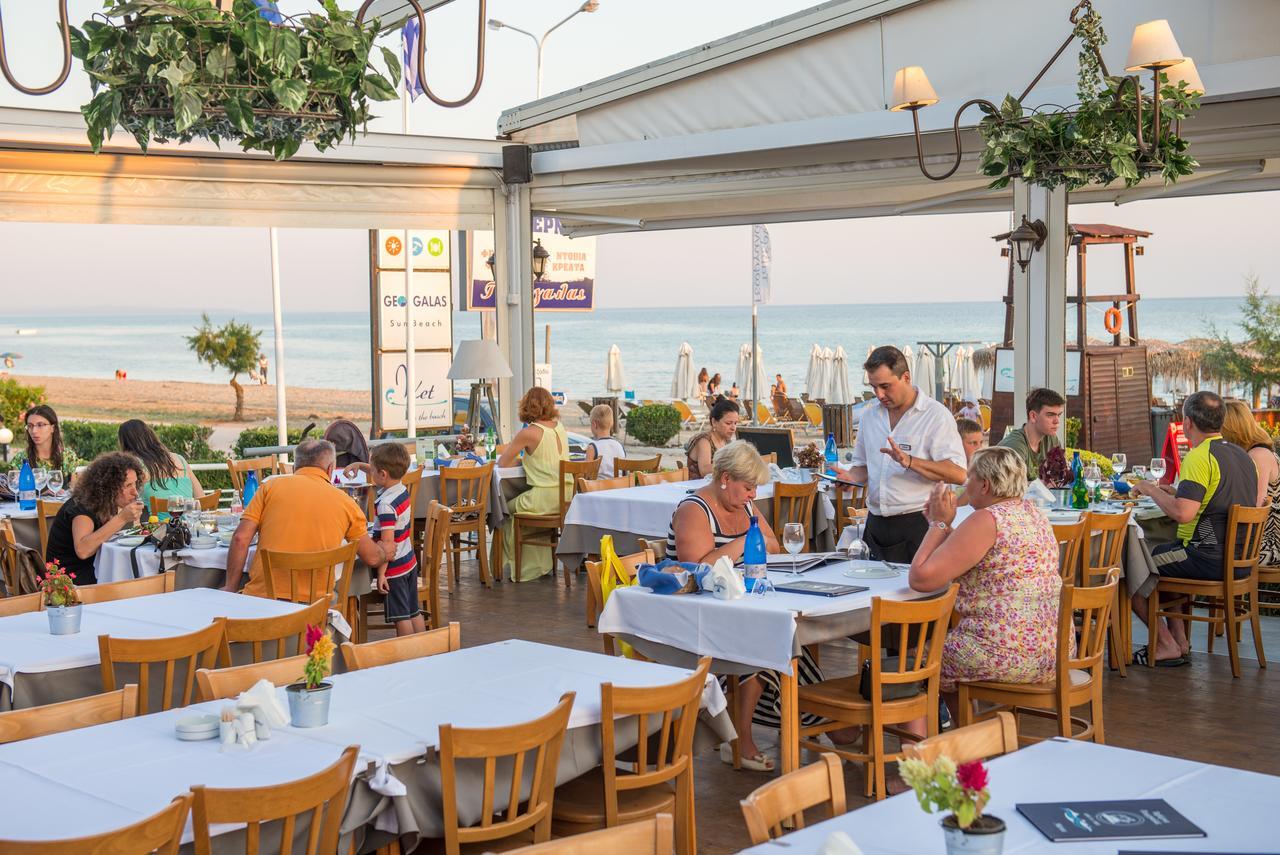 Georgalas Sun Beach Rooms Nea Kallikrateia Bagian luar foto